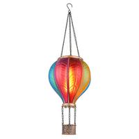 LAMPA SOLARNA BALLOON - czarny/różnokolorowy, Basics, tworzywo sztuczne/metal (14,5/22cm) - Ambia Garden