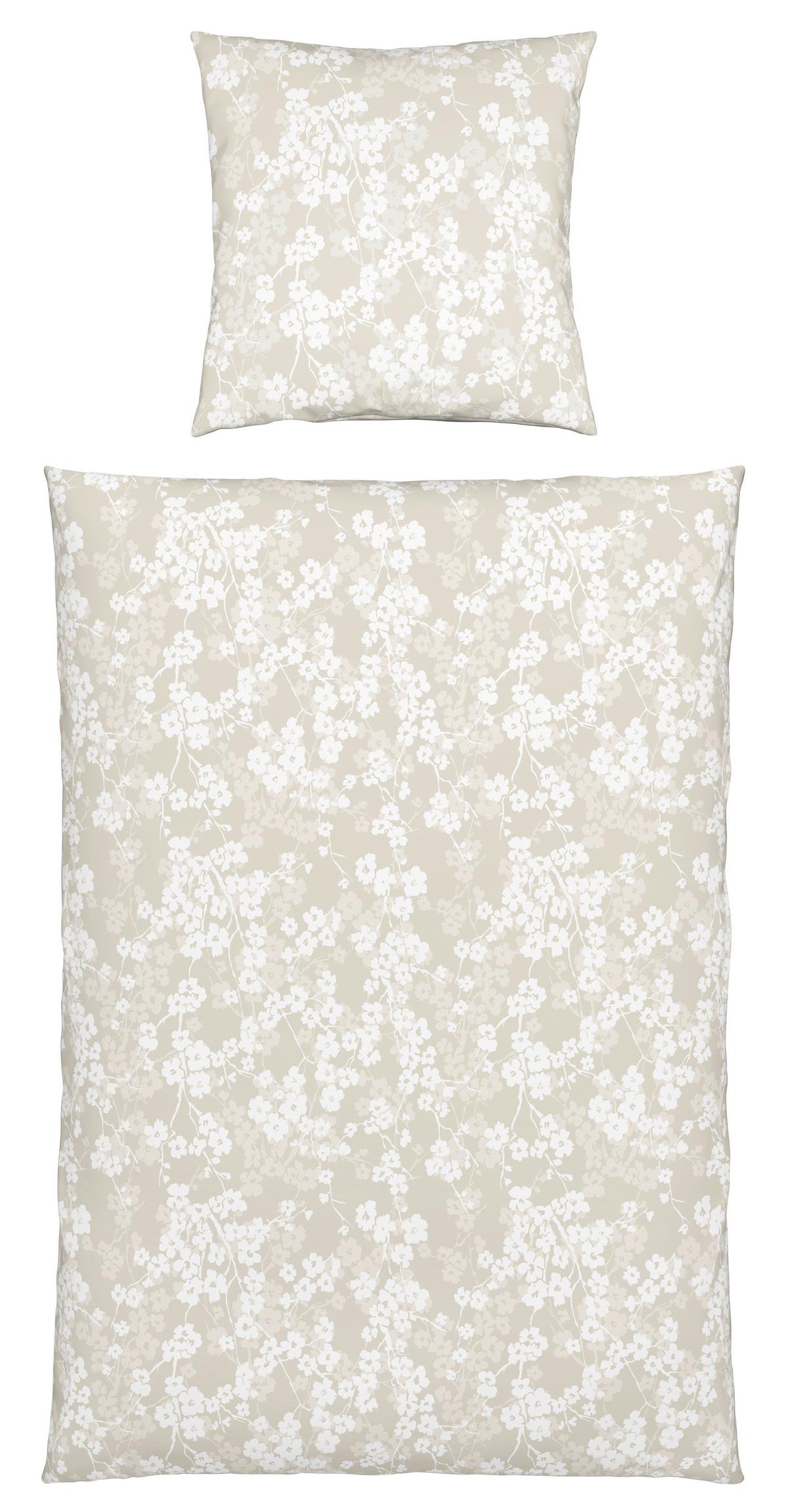 Bettwäsche Catrin Beige ca. 135x200cm - Beige, LIFESTYLE, Textil (135/200cm) - Modern Living