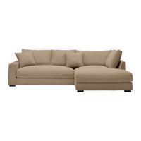 Kutna Garnitura Pedro - smeđa/crna, Moderno, tekstil/plastika (300/190cm) - Mömax