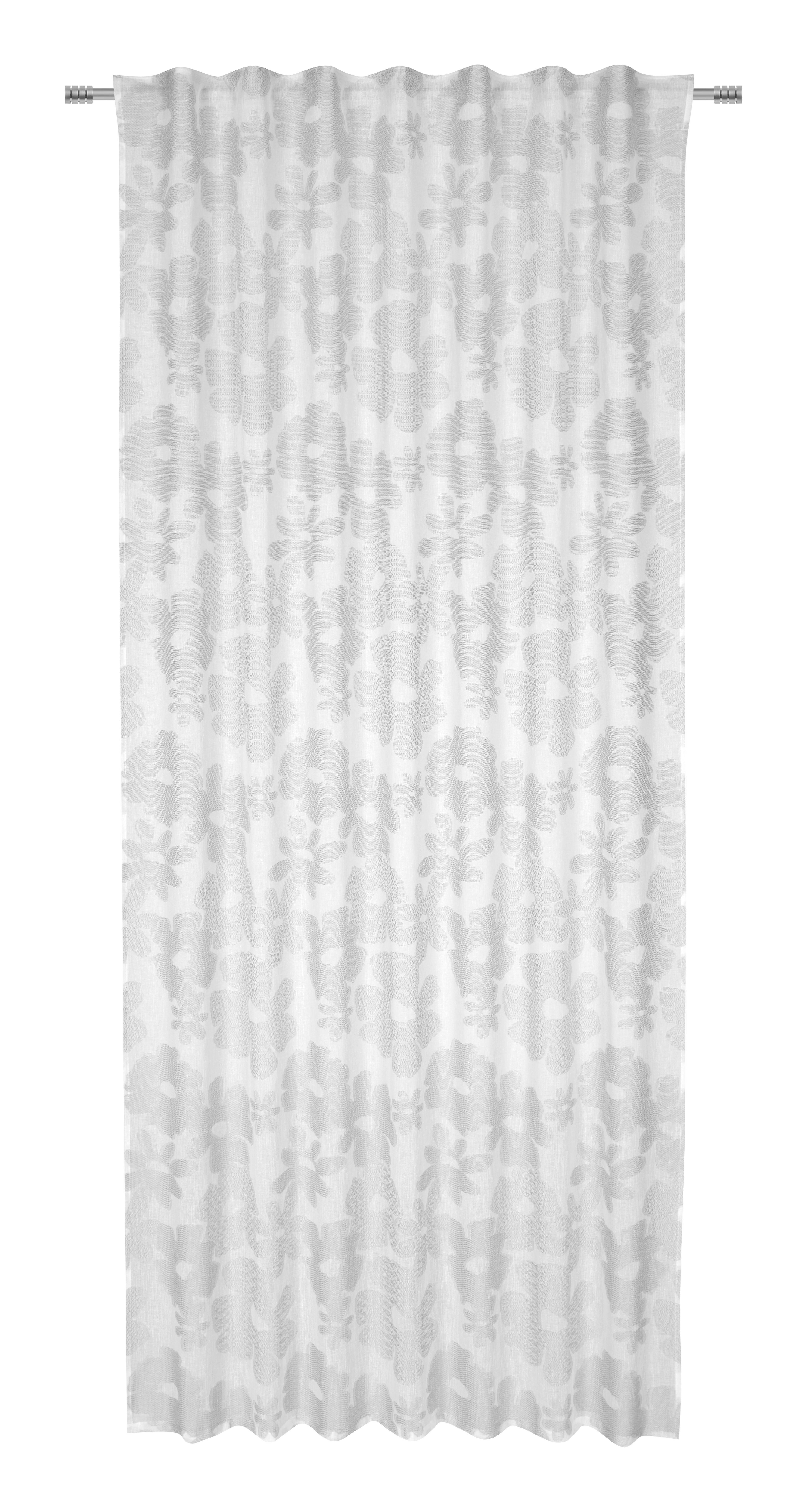 Készfüggöny Jannika - szürke, Romantik / Landhaus, műanyag (140/245cm) - Bessagi Home