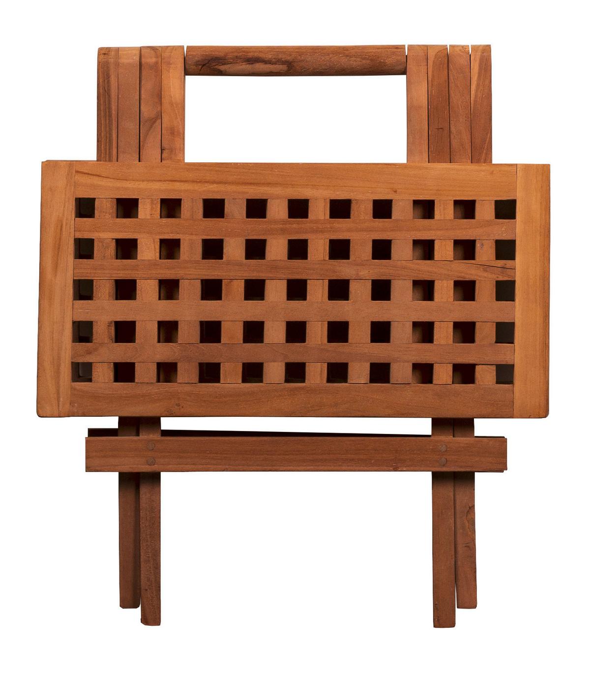 Gartenbeistelltisch Woodie Teak - Teakfarben, Basics, Holz (50/50/50cm) - Gardenson