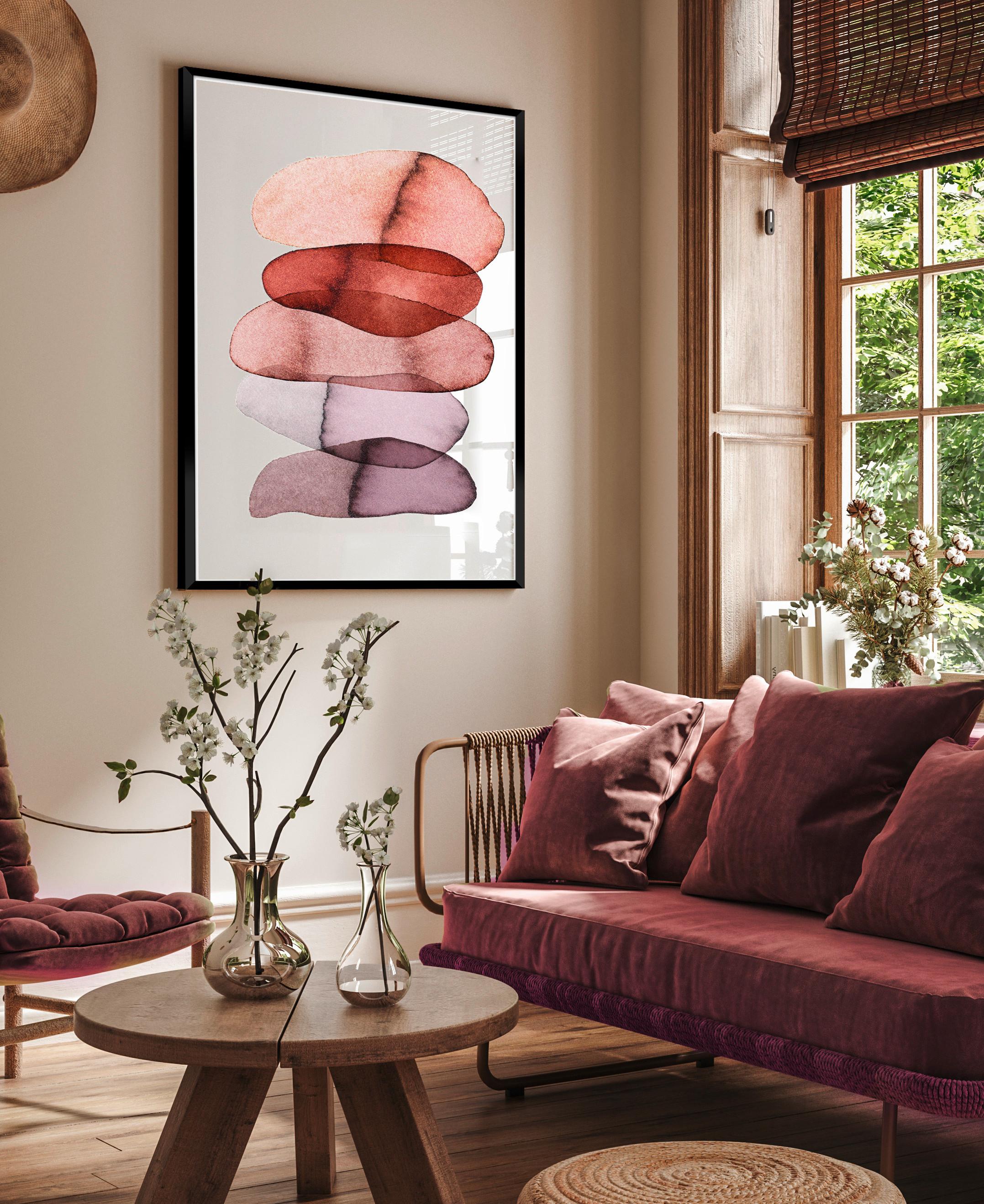 Bild Image in Braun/Grau ca. 30x40cm - Braun/Grau, Holzwerkstoff/Papier (30/40cm) - Modern Living