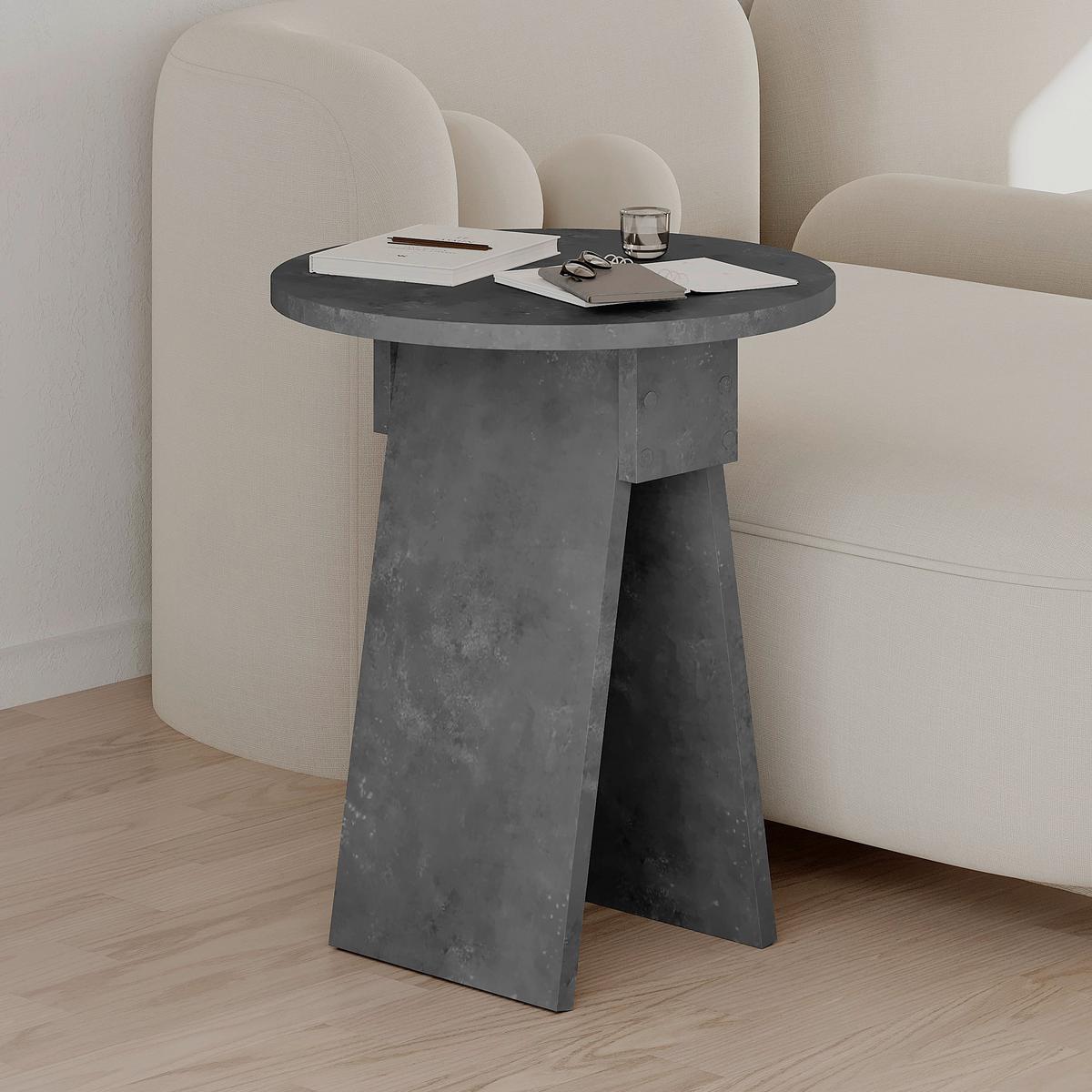 Beistelltisch Chen ca. 42x50 cm Grau - Grau, Design, Holzwerkstoff (42/50cm) - Livetastic