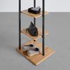 KLÄDHÄNGARE LUGO -EXKLUSIV- - svart, Modern, metall/trämaterial (40/182/40cm) - Mömax