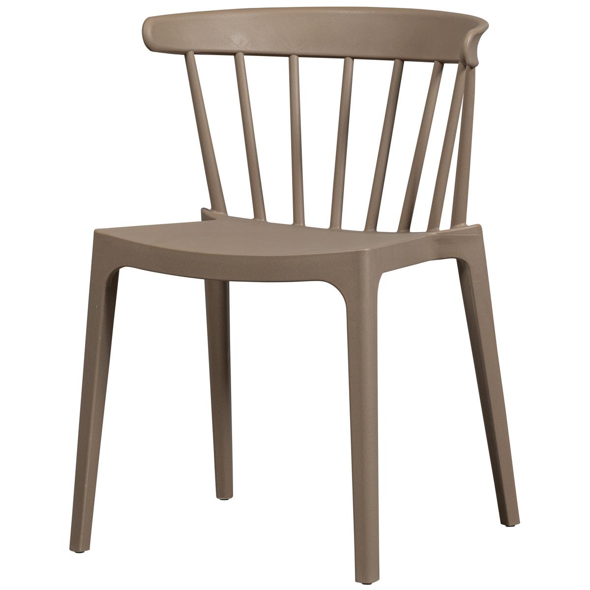 Gartenstuhl-Set Bliss Braun - Braun, MODERN, Naturmaterialien/Kunststoff (52/75/53cm) - Gardenson