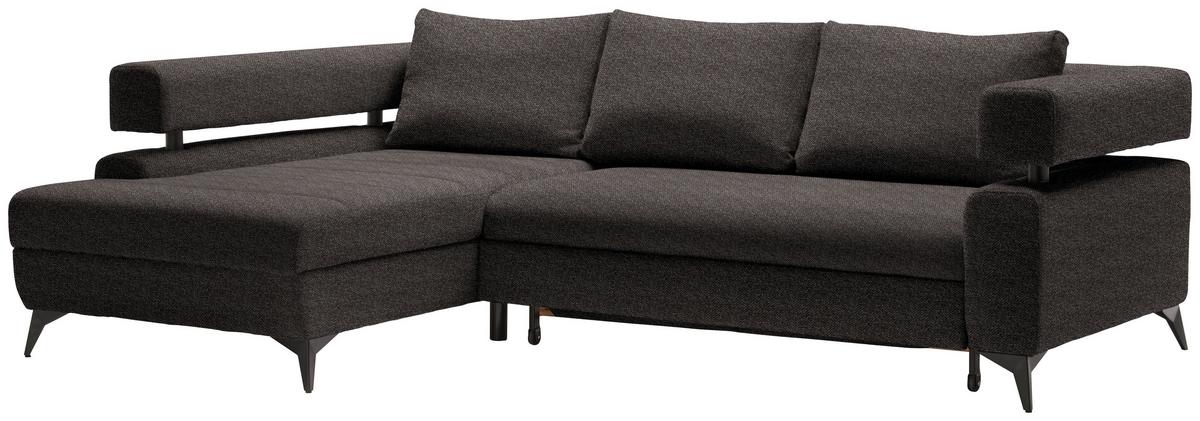 Kutna Granitura Rosalie - tamno smeđa/crna, Konvencionalno, tekstil/metal (184/265cm) - Modern Living