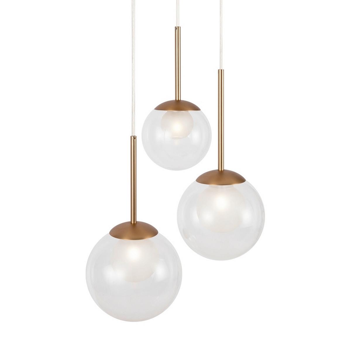 Pendelleuchte Basic Form Goldfarben max. 20 Watt - Goldfarben, MODERN, Glas/Metall (40/64,1cm) - MAYTONI