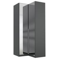 DULAP PE COLT ALABAMA - argintiu/gri, Modern, material pe bază de lemn (100/229/102cm) - Modern Living