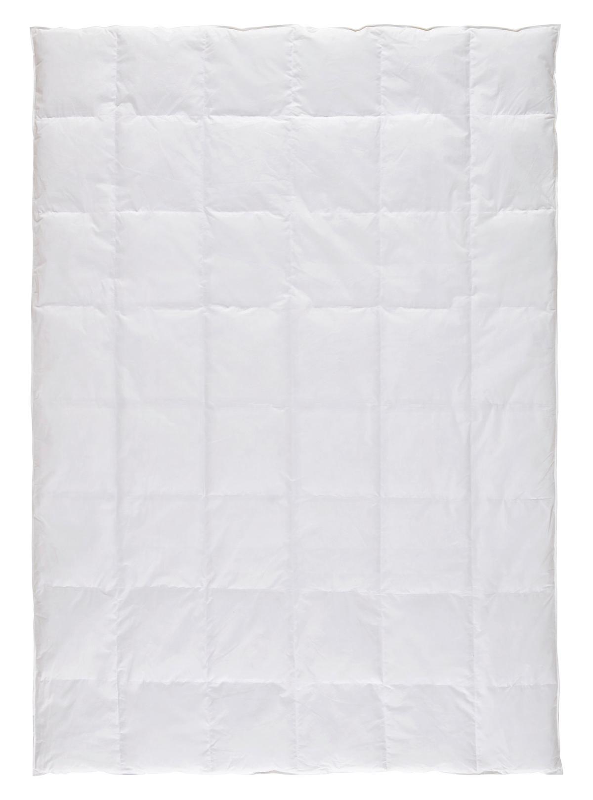 Daunendecke Modern Warm ca. 140x200cm - Weiß, Textil (135-140/200cm) - Nadana