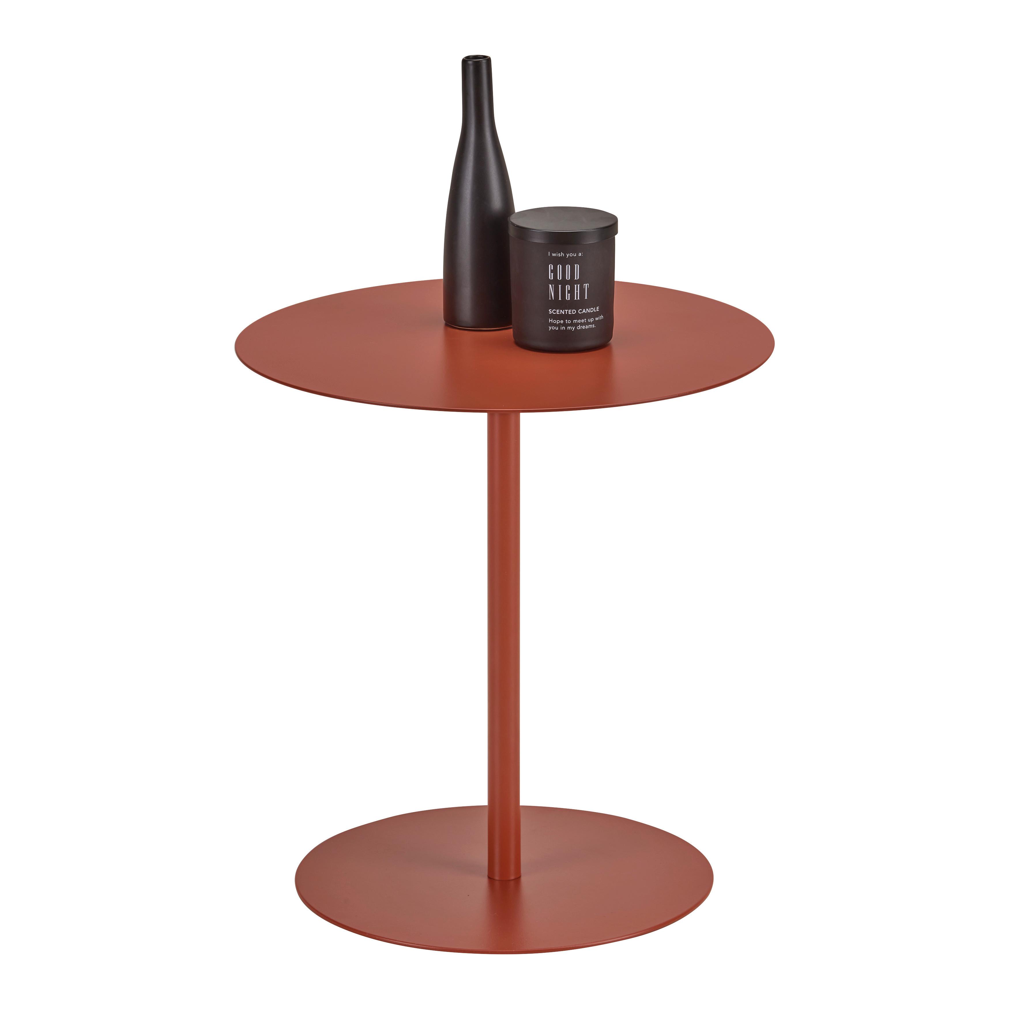 SIDOBORD ROD - orange, Modern, metall (40/43cm) - Mömax