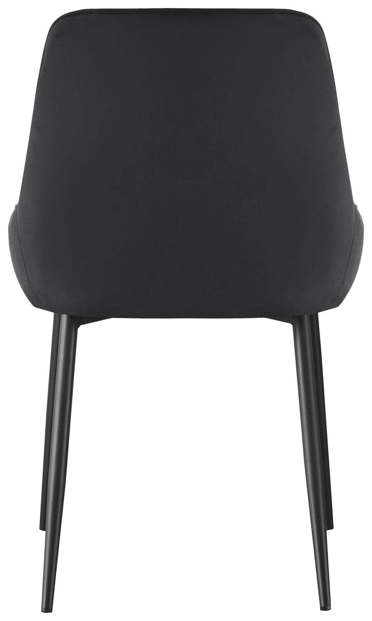 Stolica Selena - crna, Moderno, metal/tekstil (50/86/58cm) - Mömax