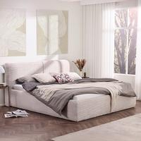 Polsterbett Tessin - Creme, Konventionell, Textil (160/200cm) - Premium Living