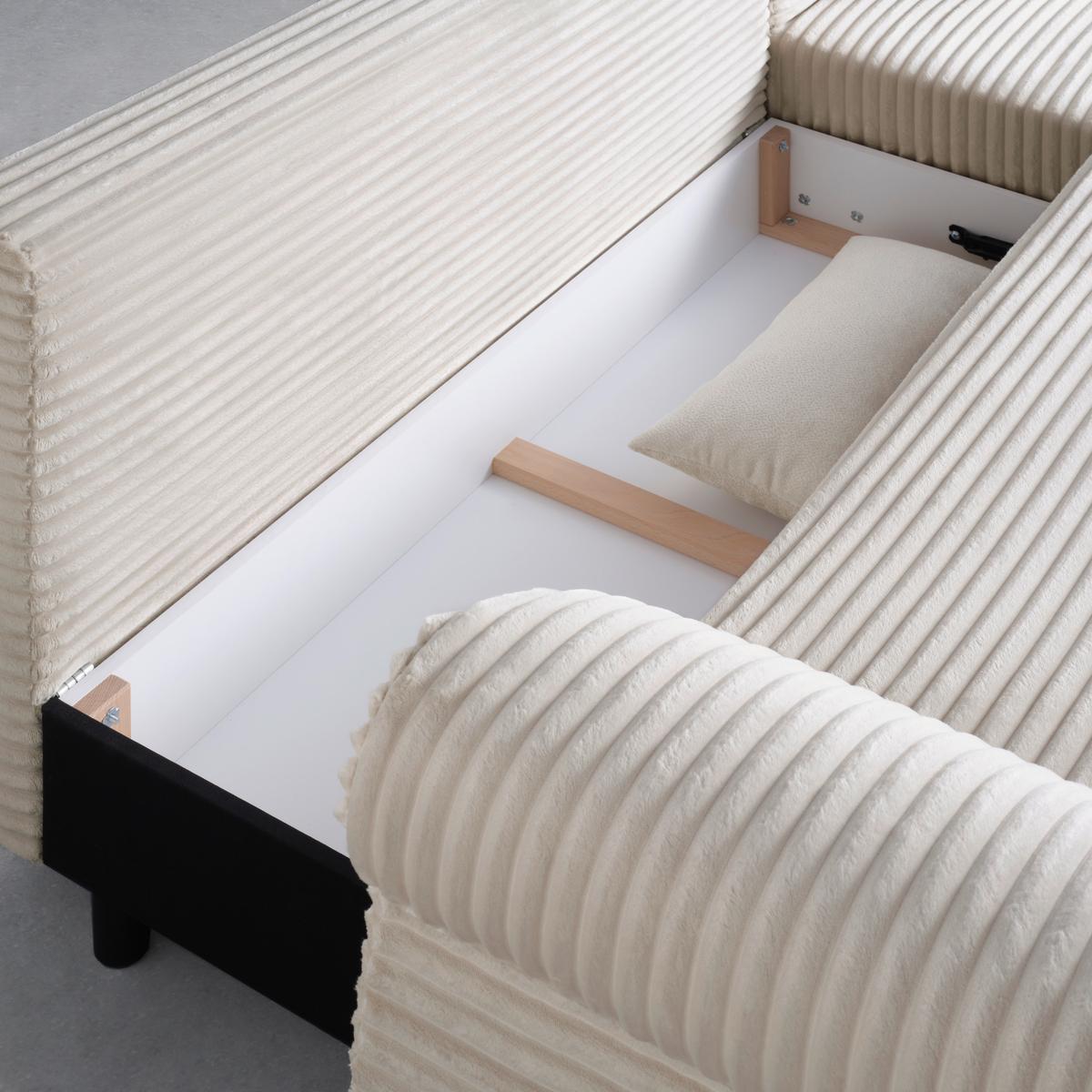 Canapea modulara ALANTIS LUX - crem/negru, Lifestyle, lemn/metal (263/175cm) - Mömax