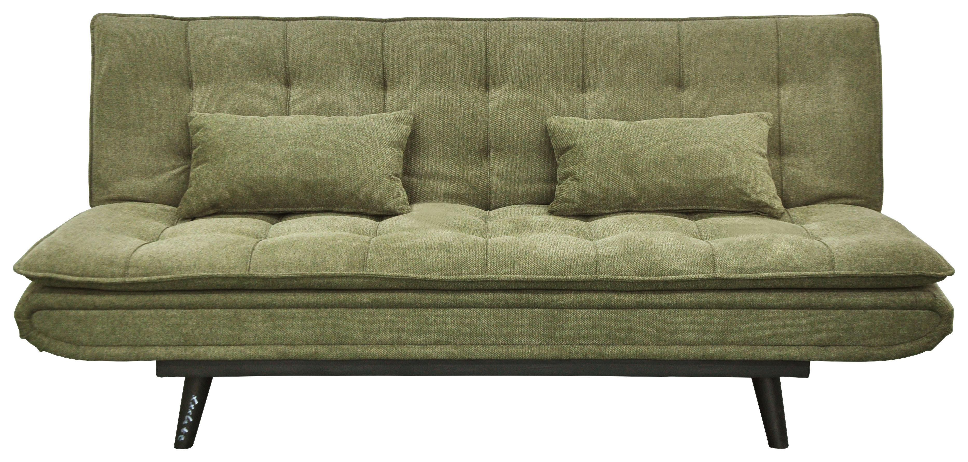 Schlafsofa Sun Grün - Schwarz/Grün, MODERN, Holz/Textil (190/83/93cm) - Mömax
