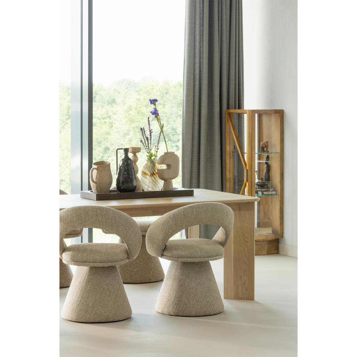 Armlehnstuhl Winter Naturfarben - Naturfarben, MODERN, Textil (63/80/57cm) - Livetastic