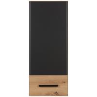 Hängeschrank in Grau/Eichefarben - Eichefarben/Grau, MODERN, Holzwerkstoff/Kunststoff (30/73/23cm) - Mömax