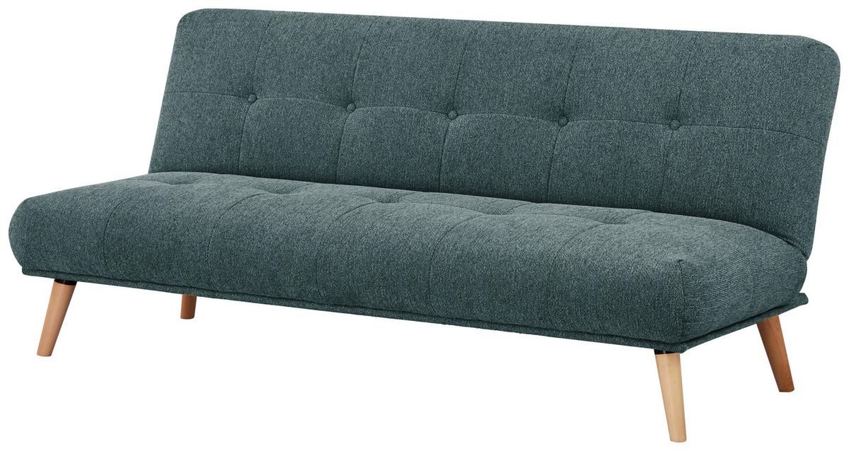 Fotelja Urbino - prirodne boje/plava, Moderno, drvo/tekstil (188/84/87cm) - Mömax