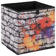 Aufbewahrungsbox Poppi 3 in Bunt - Multicolor, MODERN, Karton/Textil (32/32/32cm) - MÖMAX modern living