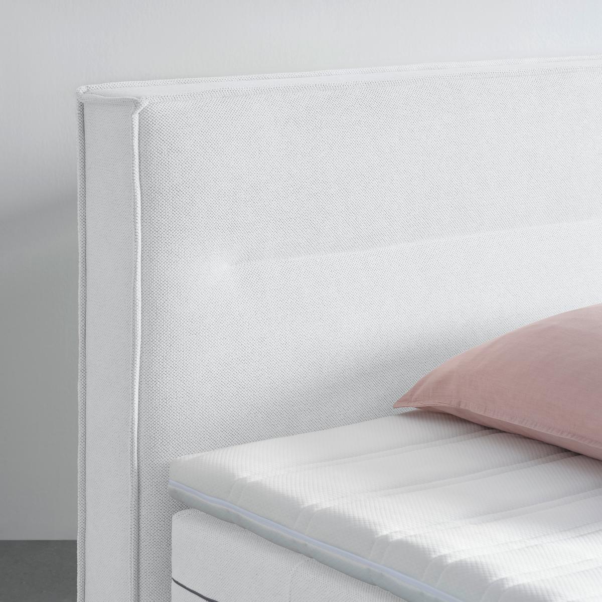 Boxpsringbett Papilon Silberfarben ca. 180x200cm - Silberfarben/Zinkfarben, KONVENTIONELL, Holz/Holzwerkstoff (180/200cm) - Premium Living