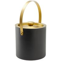 Eiseimer Glamour in Schwarz/Goldfarben ca.1,5l - Goldfarben/Schwarz, MODERN, Metall (15/18cm) - Mömax