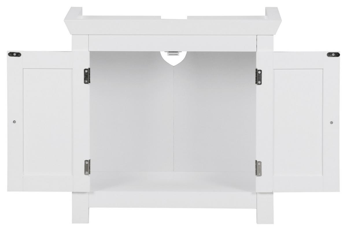 Omarica Za Pod Umivalnik Wl1.350 - bela, Basics, leseni material (57/55,5/30cm) - MID.YOU