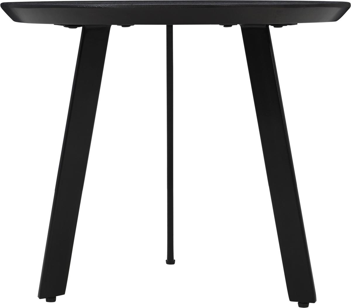 Couchtisch Segovia Schwarz - Schwarz, MODERN, Holz/Metall (50/50/45cm) - Mömax