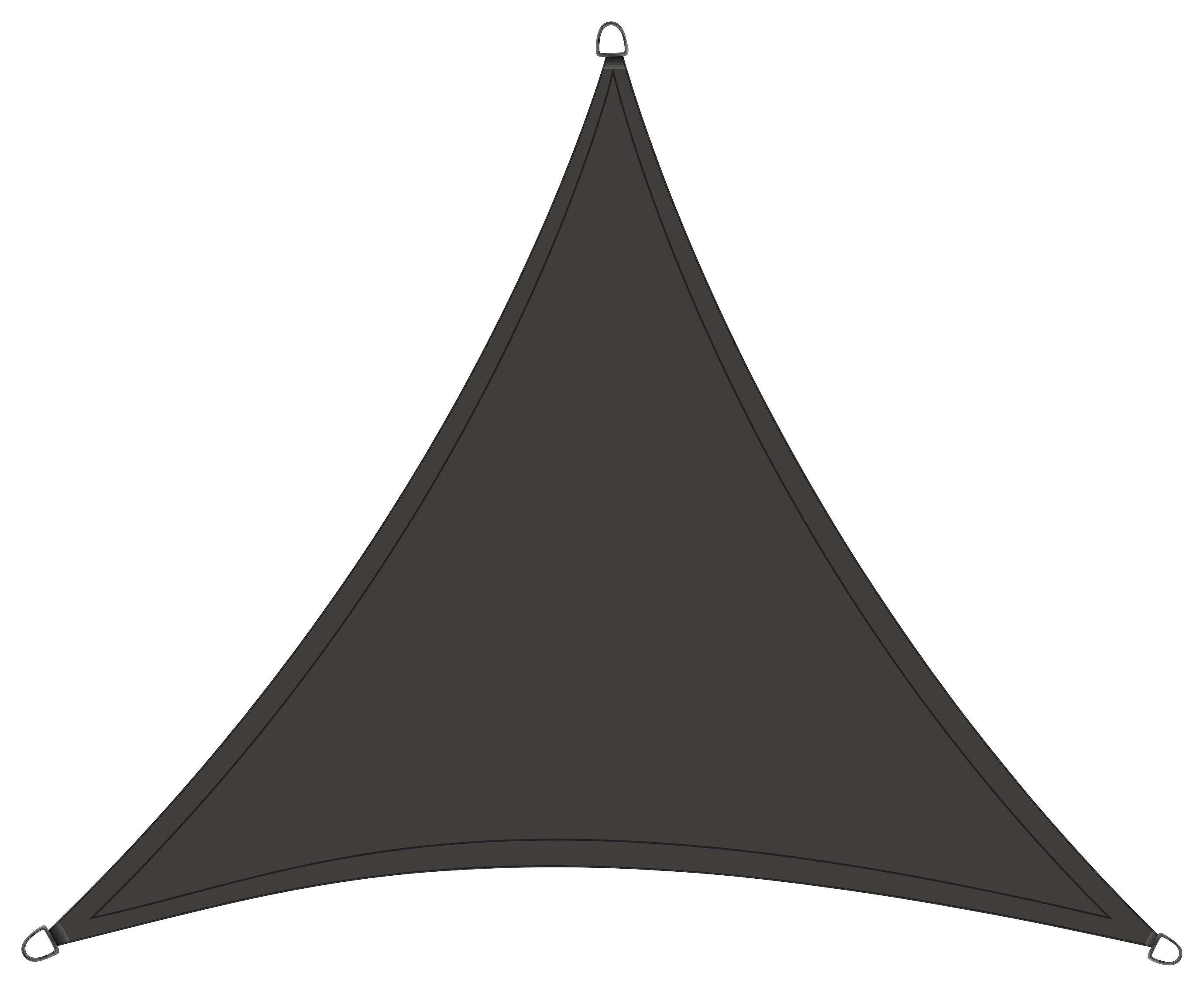 Sonnensegel H16882 ca. 360x360x360 cm Dunkelgrau - Dunkelgrau, MODERN, Textil/Metall (360/360/360cm) - Siena Garden