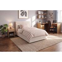 Polsterbett Sienna Beige ca. 90x200cm - Beige/Schwarz, LIFESTYLE, Holz/Kunststoff (90/200cm) - Based