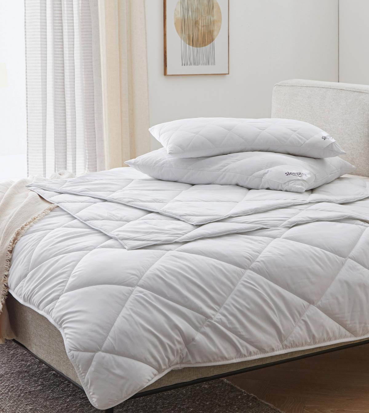 KOŁDRA CAŁOROCZNA OVIEDO - biały, Basics, tkanina (135/200cm) - Sleeptex