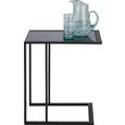 Beistelltisch in Schwarz - Schwarz, MODERN, Glas/Metall (50/40/55cm) - MÖMAX modern living