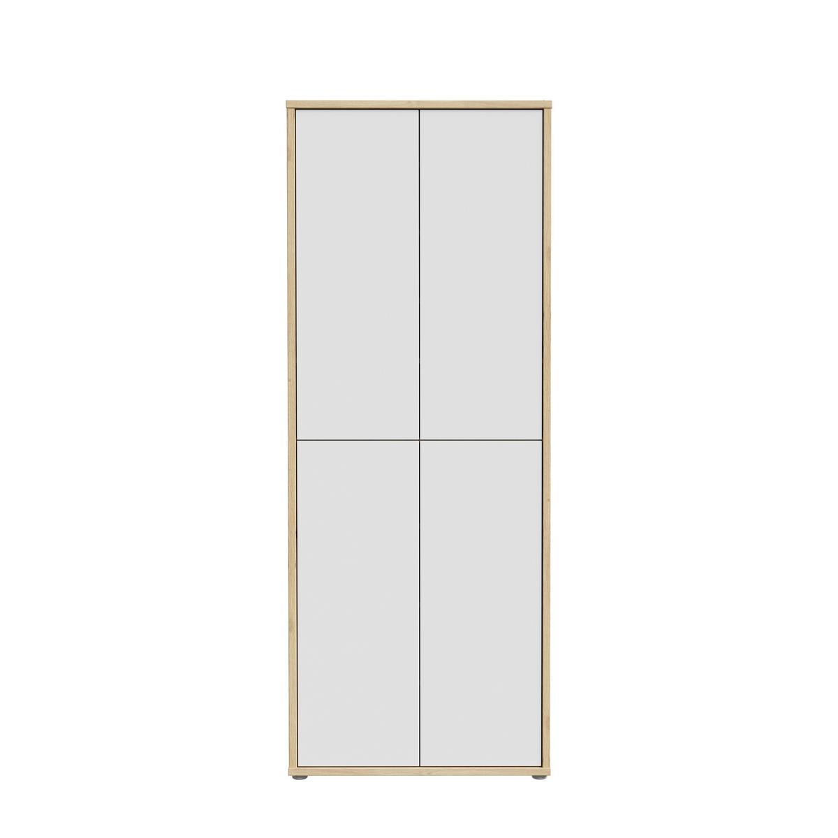 Ormar Za Cipele Alice - siva/hrast Artisan, Moderno, drvni materijal/plastika (74,5/191,9/34,9cm) - Modern Living