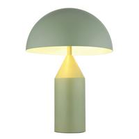 Tischleuchte Atoma Weiß/Hellgrün max. 40 Watt - Weiss/Hellgrün, Design, Metall (28/39cm) - Globo