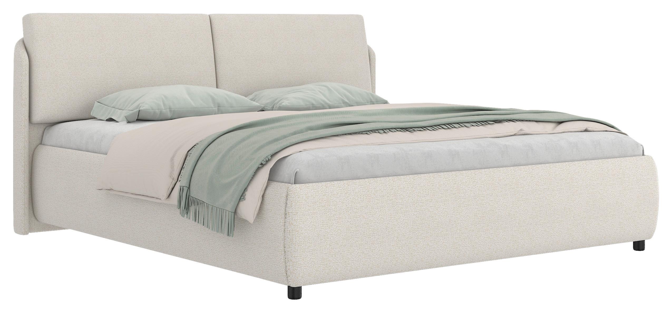 STOPPAD SÄNG LIVORNO - svart/cremefärgad, Klassisk, metall/textil (180/200cm) - Mömax