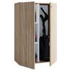 Komoda Lona Mini, Hrast - srebrne barve/hrast sonoma, Basics, umetna masa/leseni material (70/105/39cm) - MID.YOU