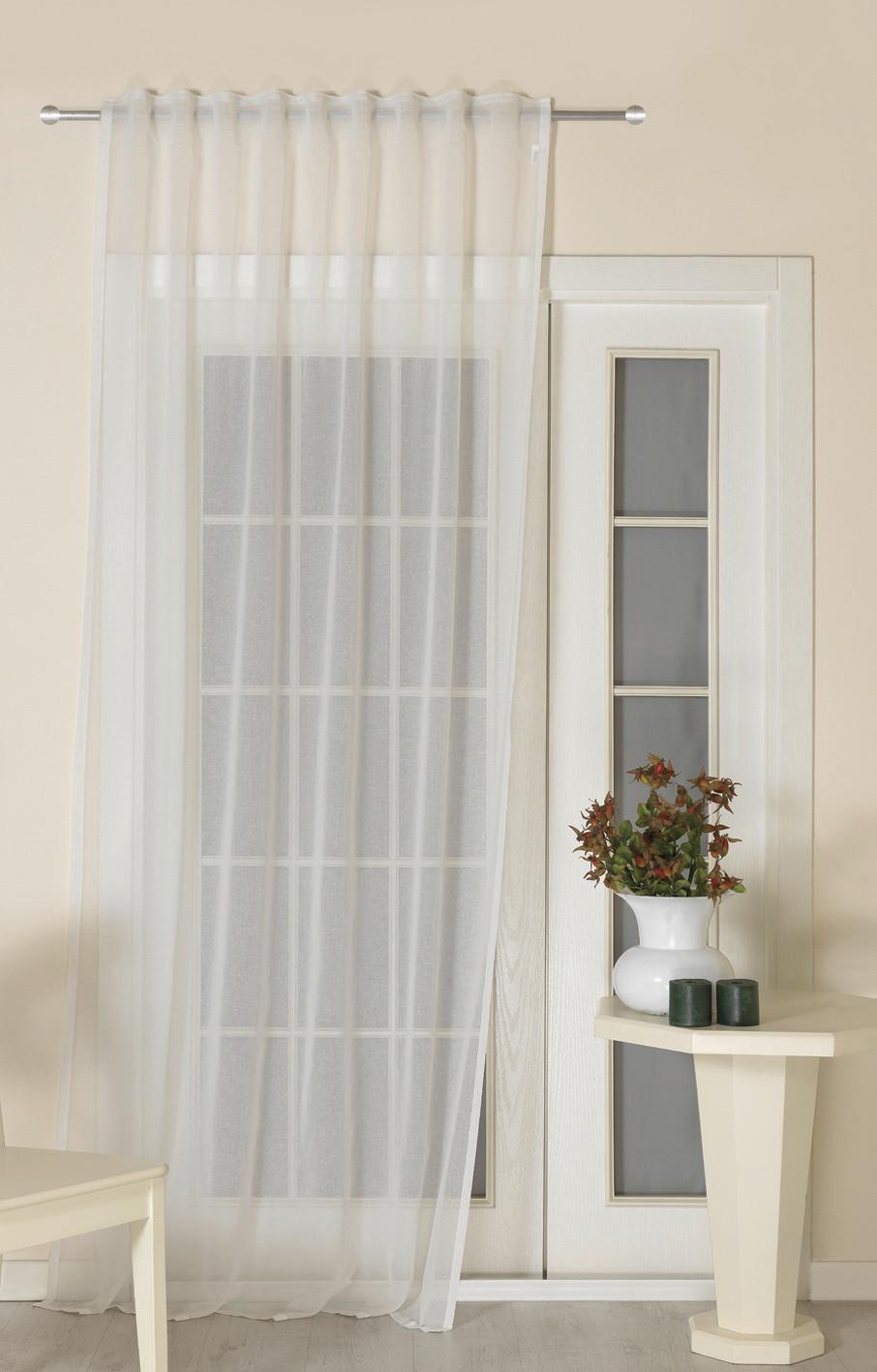 ZASŁONA GOTOWA PERAU - biały, Konventionell, tkanina (140/245cm) - Esposa