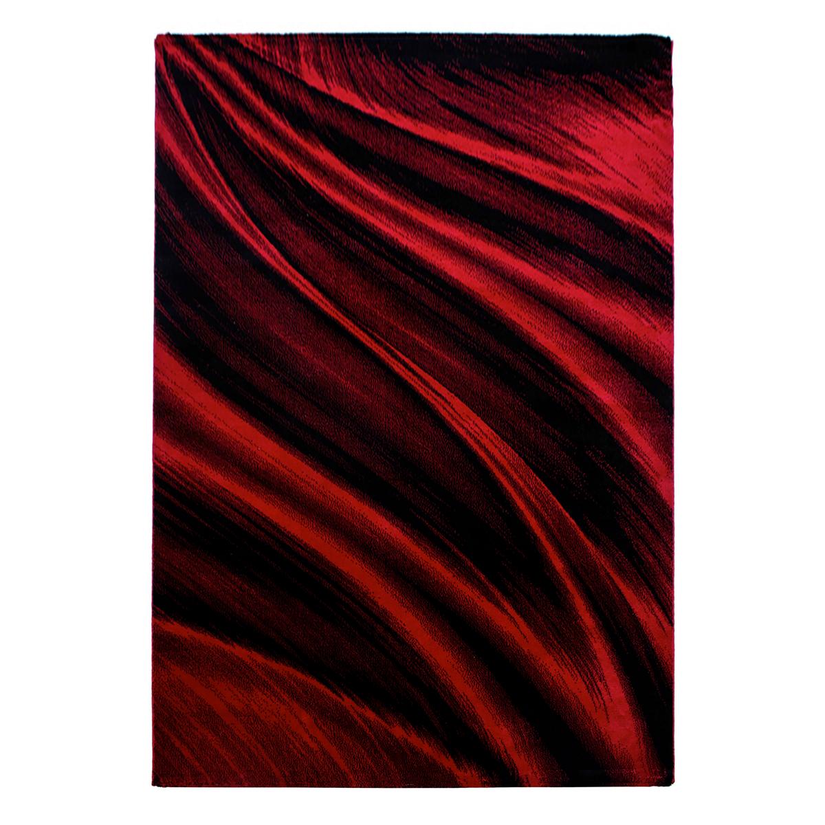 Ravno Tkana Preproga Miami, Rdeča, 240x340cm - rdeča, Design, tekstil (240/340cm) - Novel