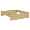 Posteljni Okvir Unit 180 - barve hrasta, Konvencionalno, leseni material (180/200cm) - Based