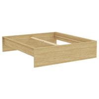 Posteljni Okvir Unit 180 - barve hrasta, Konvencionalno, leseni material (180/200cm) - Based