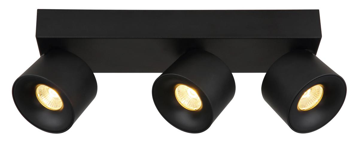 LED-Strahler Rae Schwarz max. 6 Watt - Transparent/Schwarz, Design, Kunststoff/Metall (33/7,2/12cm) - Globo
