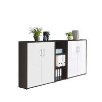 AKTENSCHRANK OFFICE EDITION - SW SET 8 - Anthrazit/Weiß, MODERN, Holzwerkstoff (212,9/113,6/33cm) - MID.YOU