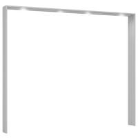 Okrasni Okvir Quadra, Svetlo Siva, Osvetlitev - siva, Basics, leseni material (278/233/23cm) - Xora