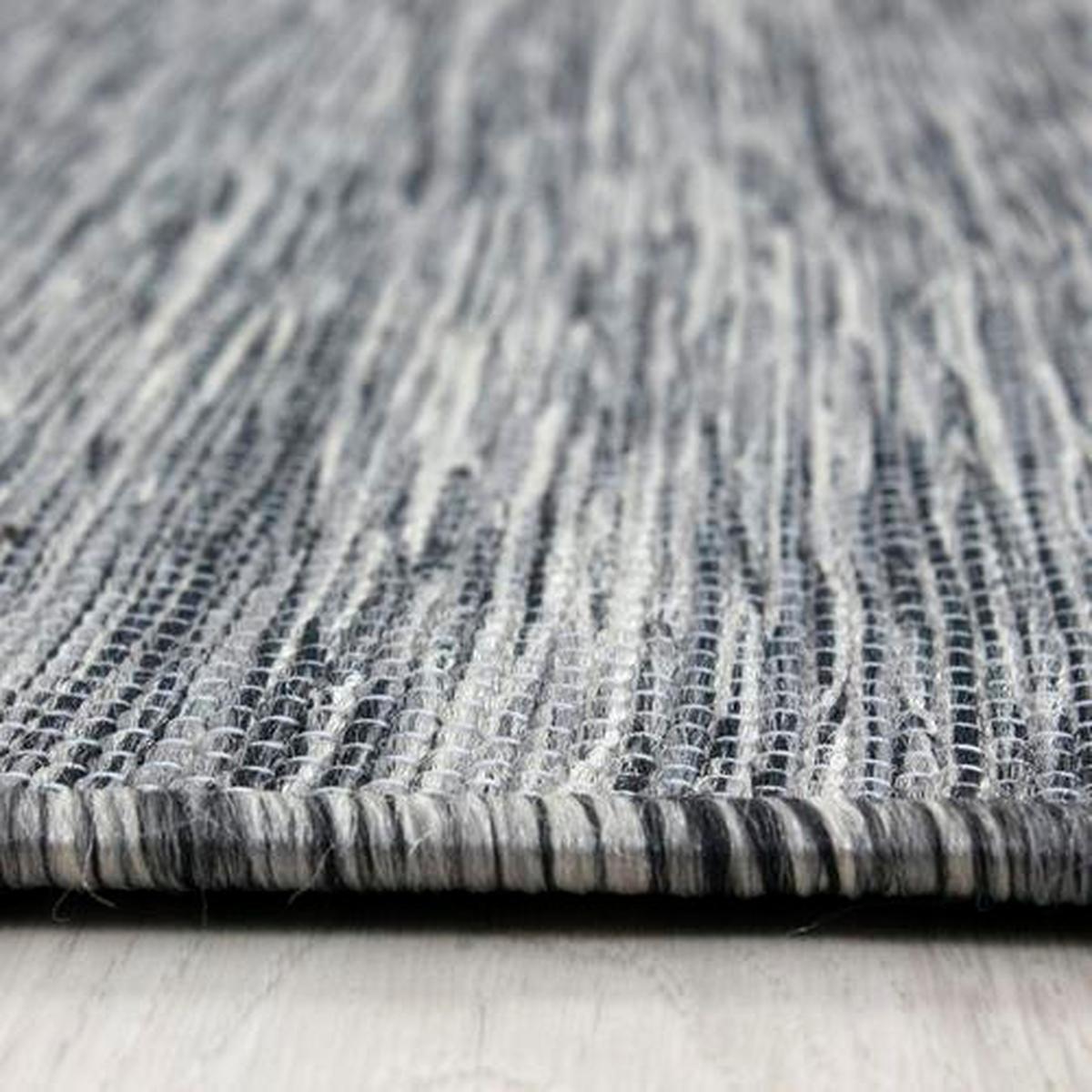 Outdoorteppich Mambo Anthrazit ca. 80x150cm - Anthrazit, KONVENTIONELL, Textil (80/150cm)