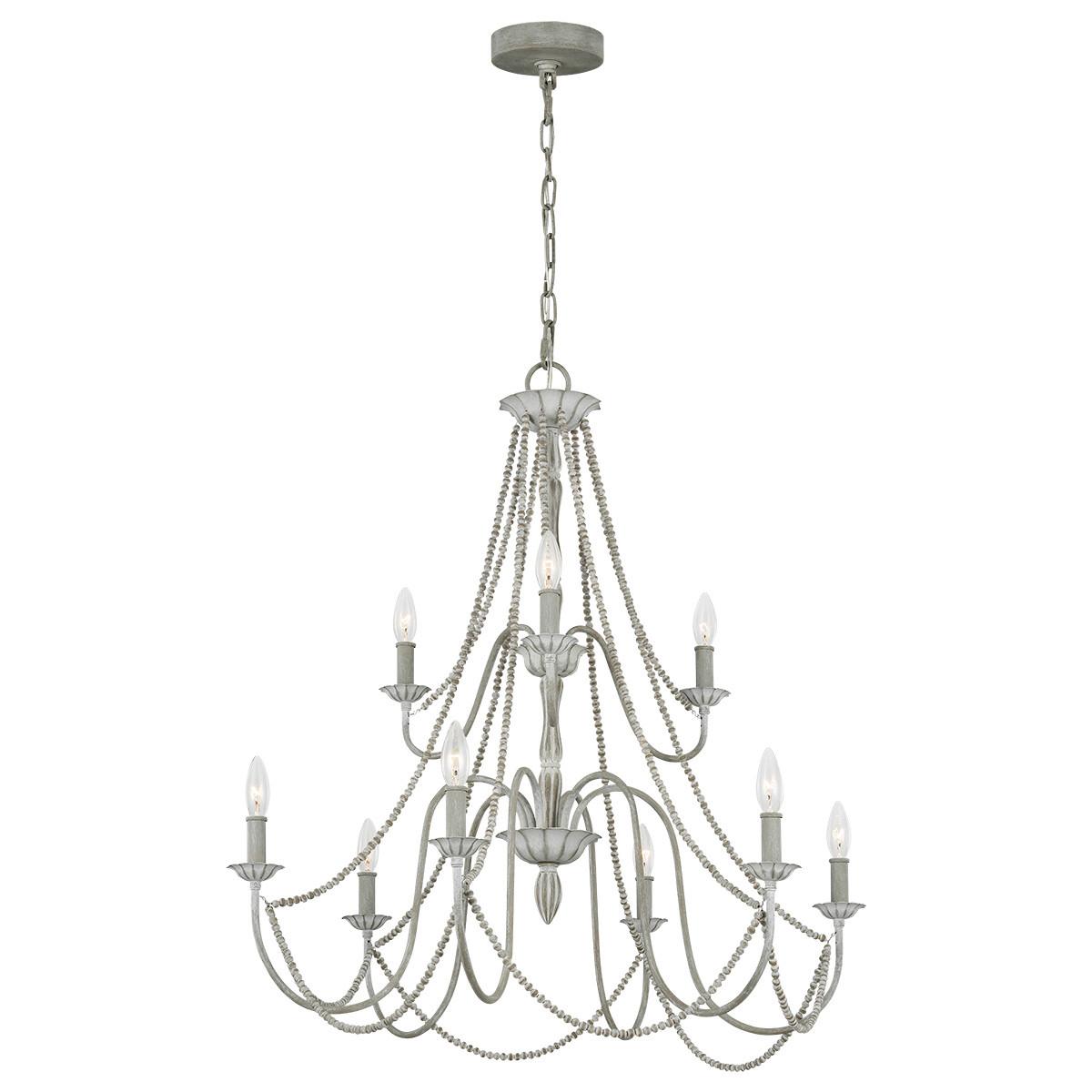 Luster Maryville Fe-Maryville9 - svijetlo siva, Konvencionalno, drvo/metal (81.3/93.4cm) - Elstead Lighting