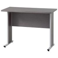 Schreibtisch Set 4150 Grau ca. 90x65x72,2cm - Silberfarben/Hellgrau, MODERN, Holzwerkstoff/Metall (90/65/72,2cm) - MID.YOU