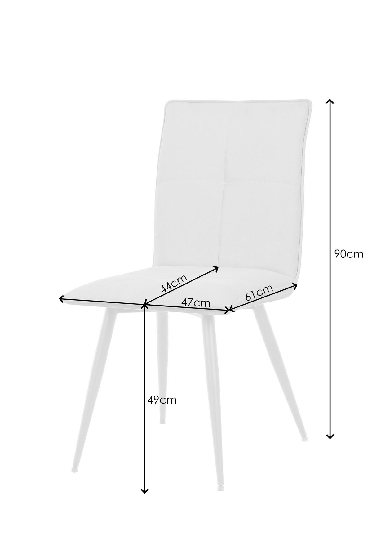 KRZESŁO HOOK - beżowy/czarny, Design, metal/tkanina (47.5/92/65cm) - Novel