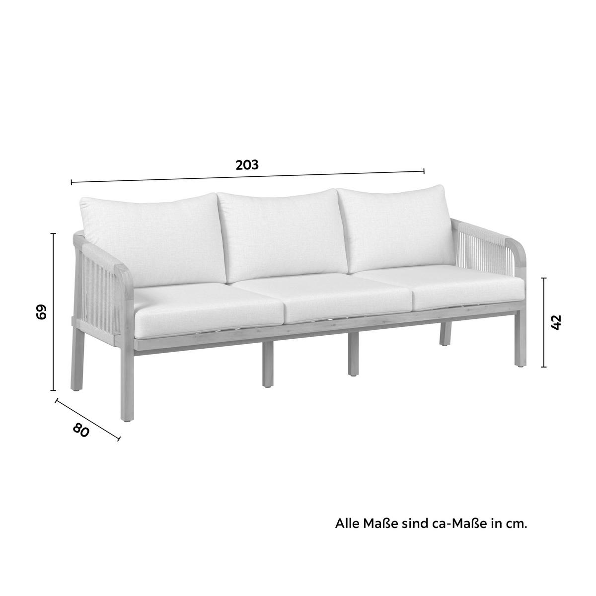 Set grădină Simba - culoare lemn acacia, Natur, lemn (100/65/36cm) - Mömax