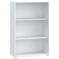 REGAŁ TEMPRA 2 - biały/kolor aluminiowy, Design, materiał drewnopochodny (73,7/111,1/34,8cm)