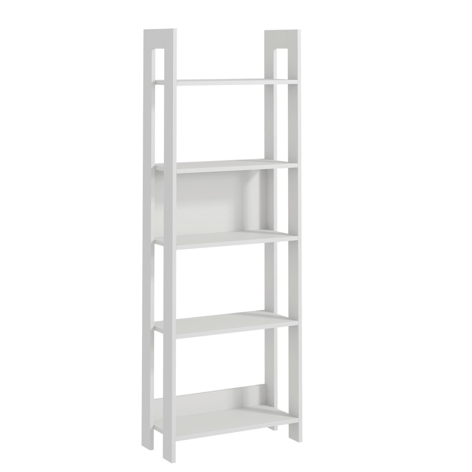 REGAL COUNTRY BÜCHERREGAL - Weiss, Design, Holzwerkstoff (64/180/30cm) - Livetastic