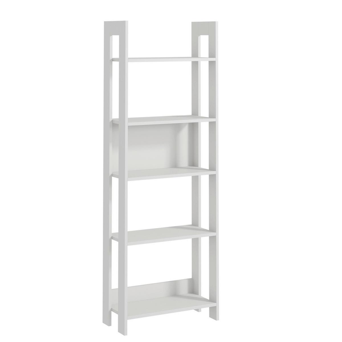 REGAL COUNTRY BÜCHERREGAL - Weiss, Design, Holzwerkstoff (64/180/30cm) - Livetastic