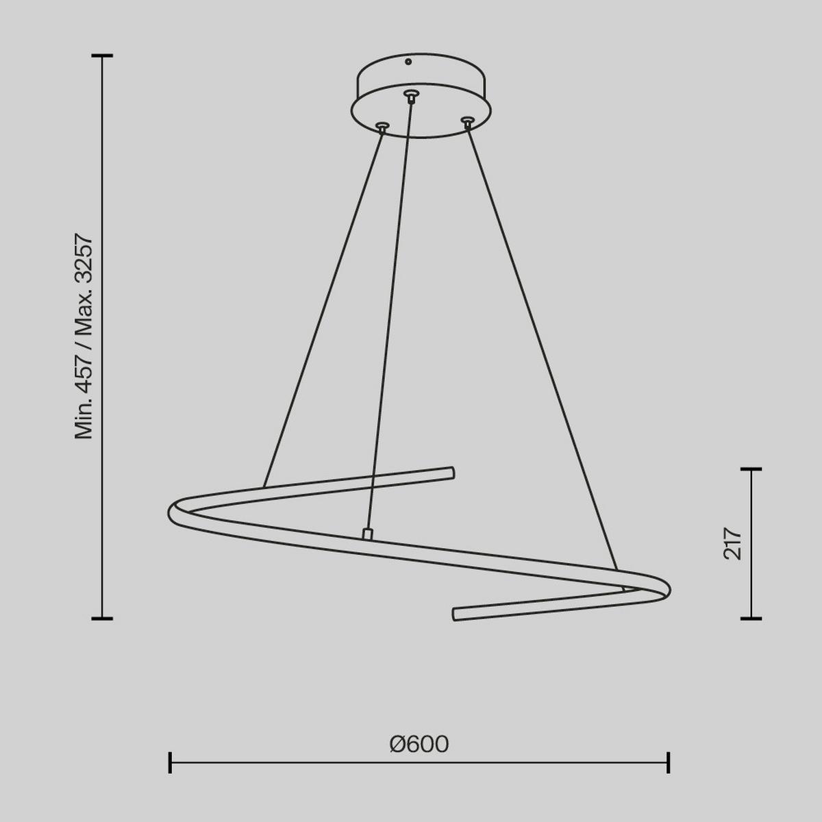Pendelleuchte Mod242pl-L33bsk - Messingfarben, Design, Metall (60/325.7/60cm) - MAYTONI